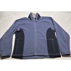 Helly Hansen Jacket Mens Large Blue Fleece Sweatshirt Full Zip Outdoors *READ**